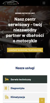 Strona Excellent Service na urządzeniu mobilnym