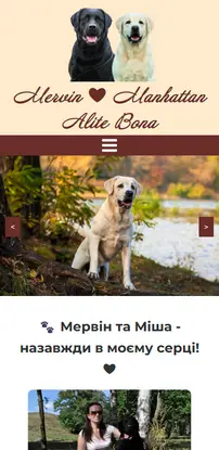 Strona Mervin & Manhattan na urządzeniu mobilnym